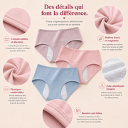 Pack de 3 Culottes menstruelles